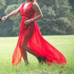 Red Long Dress